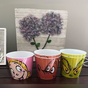 Set If 5 How The Grinch Stole Christmas Snack Cups 24 Oz NWT